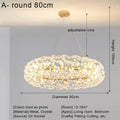 DecorBites™ Crystal LED Ceiling Pendant Chandelier for Home Decoration and Lighting