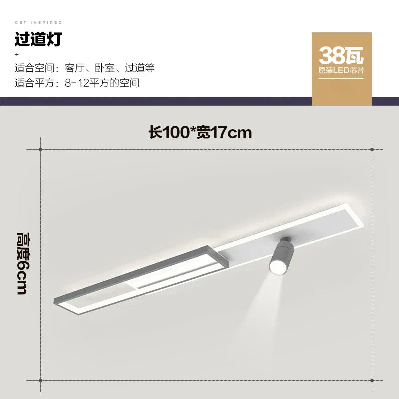 DecorBites™ Corridor Spotlight Ceiling Light 2024 - Modern Cloakroom Entrance Decoration Lamps