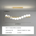 DecorBites™ Glass Ball G9 LED Chandelier for Dining Room, Kitchen, Office & Front Desk