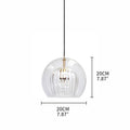 DecorBites™ Gold Glass Ball Pendant Light for Dining Room & Bedroom Decor