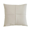 DecorBites™ Ivory Leather Pillow Cover 45x45cm for Home Decoration