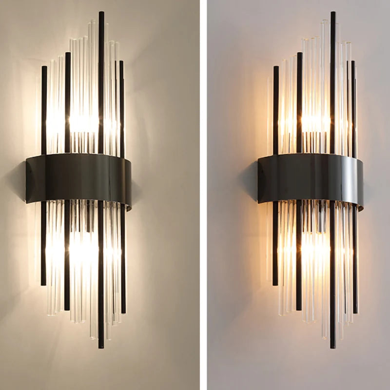 DecorBites™ Gold Stainless Steel LED Wall Sconce for Elegant Indoor Lighting