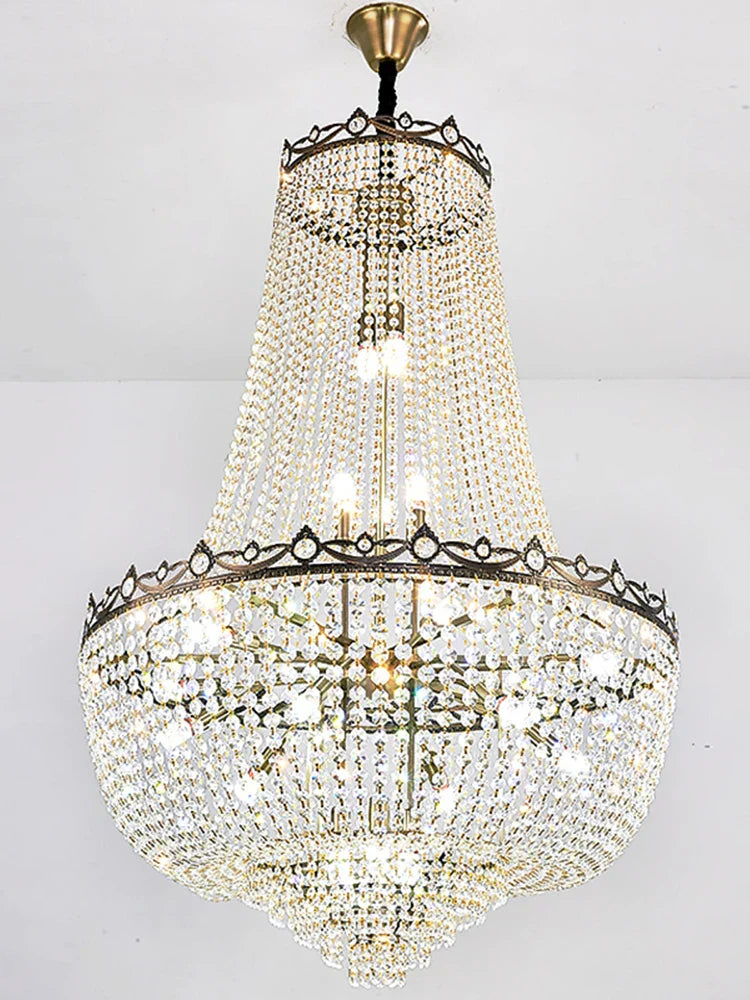 DecorBites™ Crystal LED Chandelier for Living & Dining Room Luxury