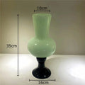 DecorBites™ Goblet Glass Vase for Desk Decoration with Artificial Flowers