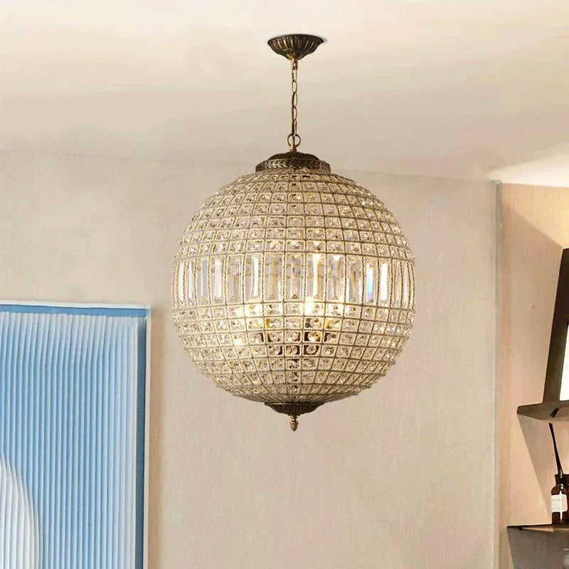 DecorBites™ Luxe Crystal Chandelier for Living Room Bedroom - Mid Century Modern Elegance