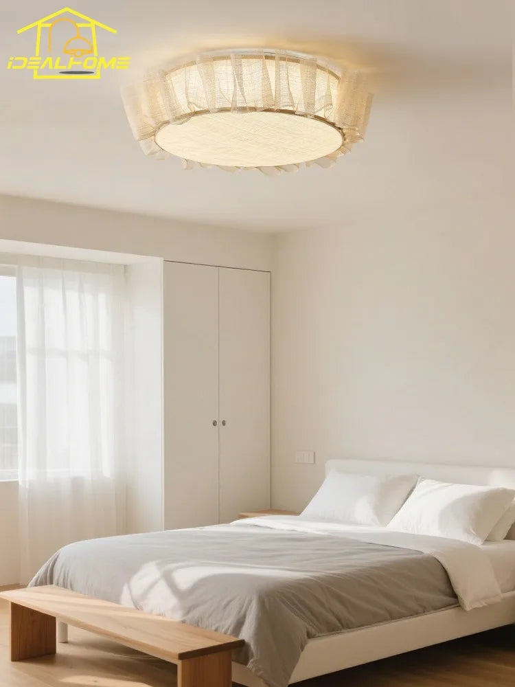 DecorBites™ Cream Wind LED Ceiling Light- Modern French Design for Home Decor