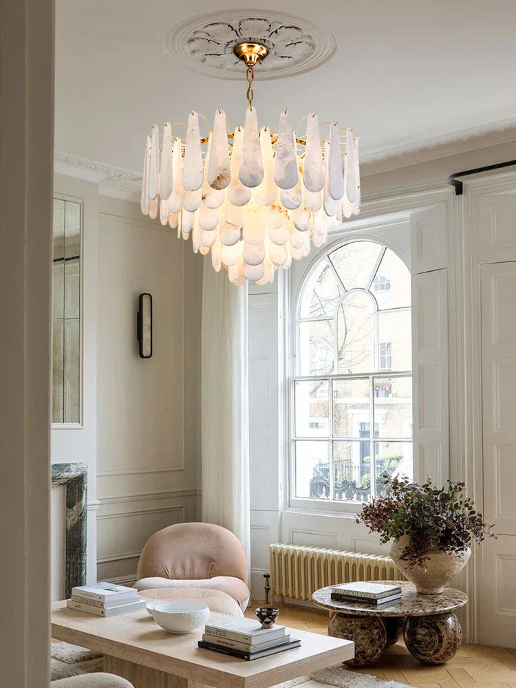 DecorBites™ Art Deco Marble Home Chandelier Lighting Dimmable LED 2025