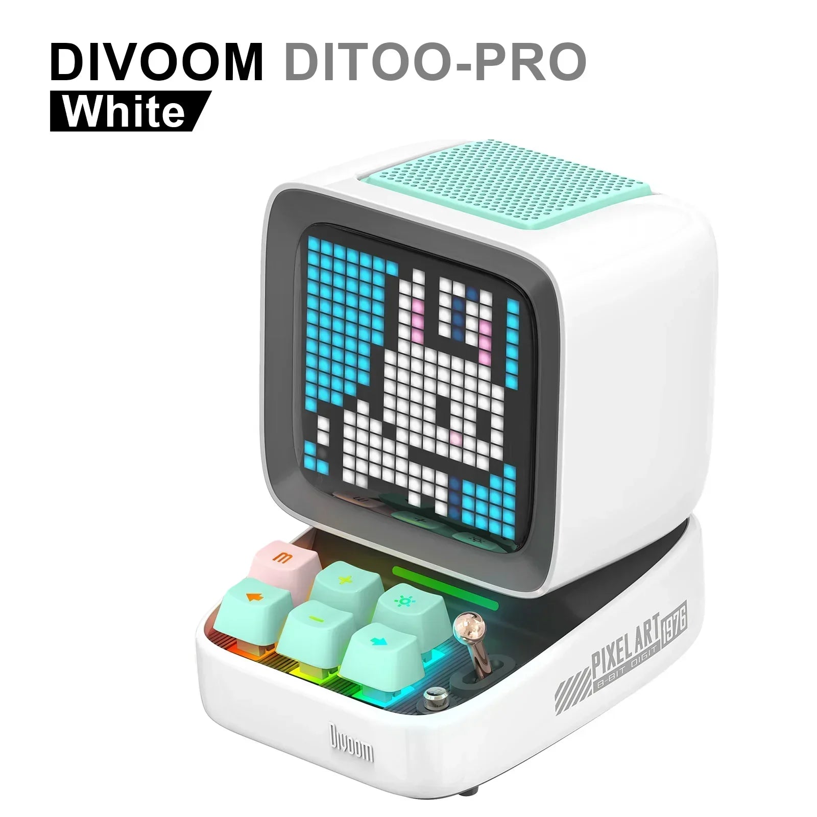 DecorBites™ Ditoo-Pro Retro Pixel Game Speaker Alarm Clock DIY LED Light