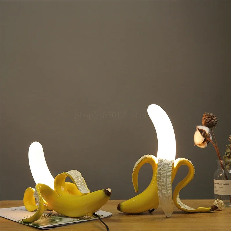 DecorBites™ Glass Lampshade Night Light for Bedroom and Living Room