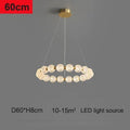 DecorBites™ Glass Ball LED Ceiling Chandelier: Modern Living Room Bedroom Pendant Light