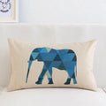 DecorBites™ Geometric Elk Design Linen Lumbar Pillow Cover 30X50cm Modern Nordic Home Decor