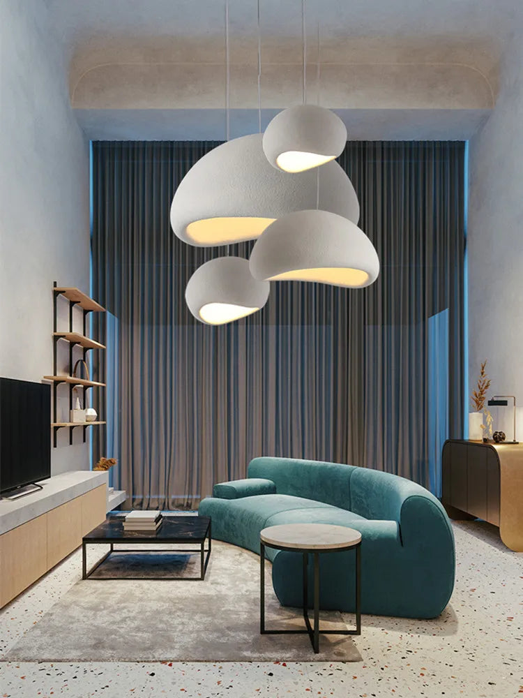 DecorBites™ Handmade Wabi Sabi LED Chandelier Modern Bedroom Lighting Pendant Lamp