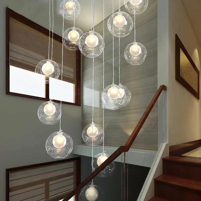 DecorBites™ LED Chandelier: Modern Lighting for Living, Dining, and Staircase Areas