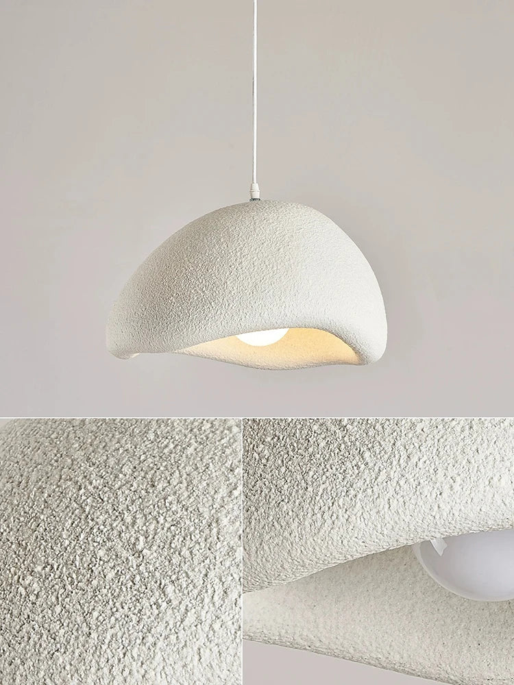 DecorBites™ Cream Style Cloud Chandelier Cement LED Pendant Lamp - Modern Hanging Light