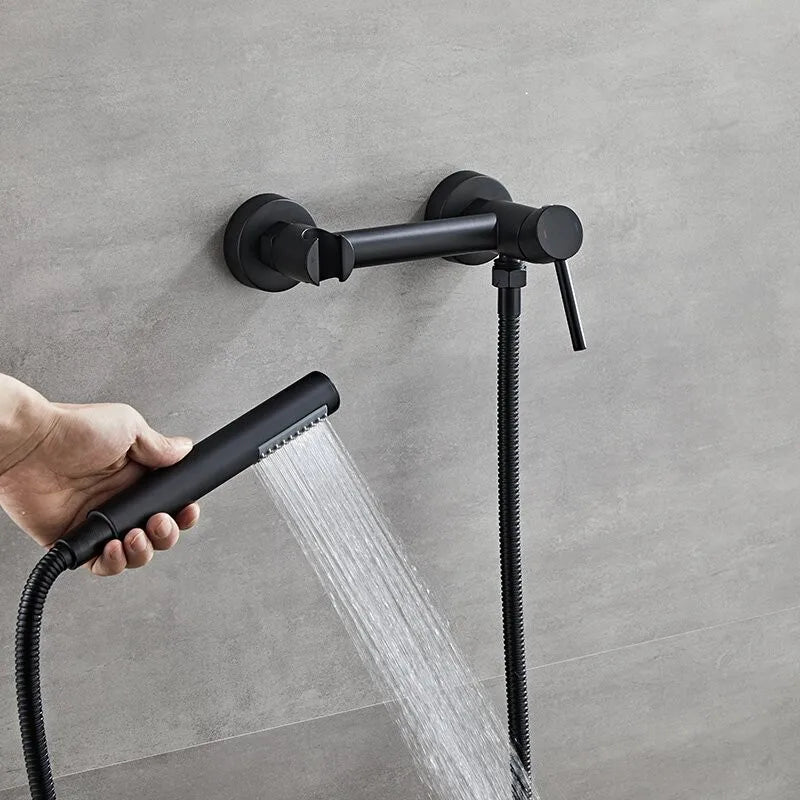 DecorBites™ Bathroom Bidet Faucet Set with Hot Cold Spray Gun Nozzle & Copper Hardware