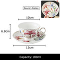 DecorBites™ Iris Pattern Porcelain Gilded Mug Set for Stylish Tea & Coffee Enjoyment