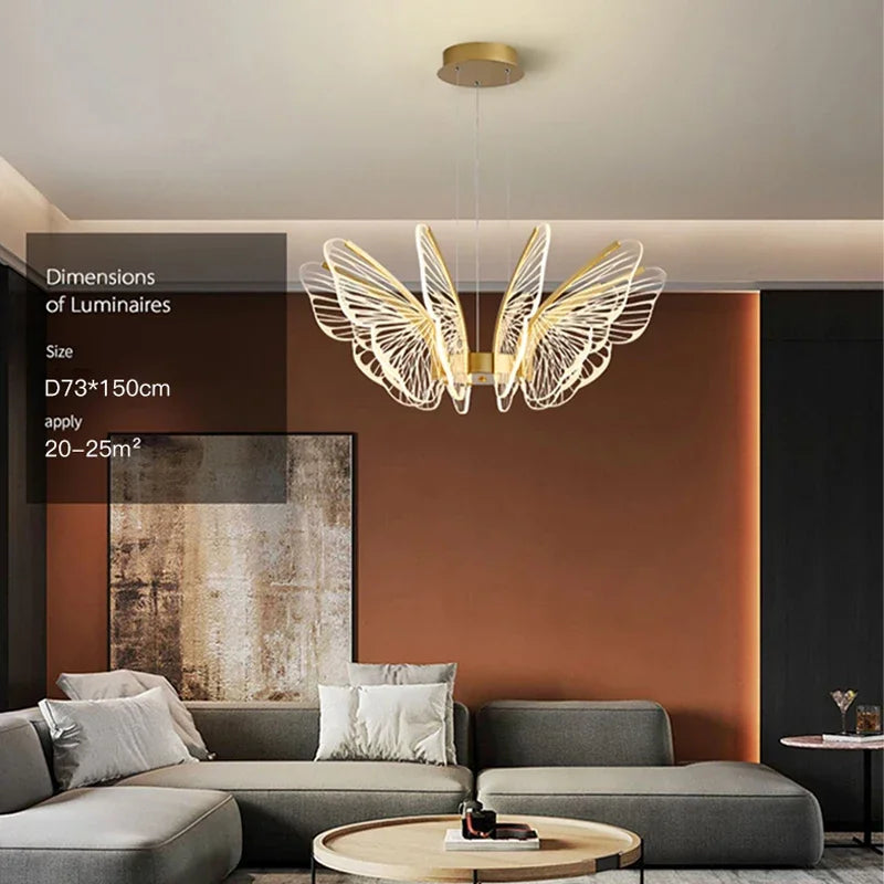 DecorBites™ LED Butterfly Chandeliers: Modern Lighting Fixtures for Home Decor