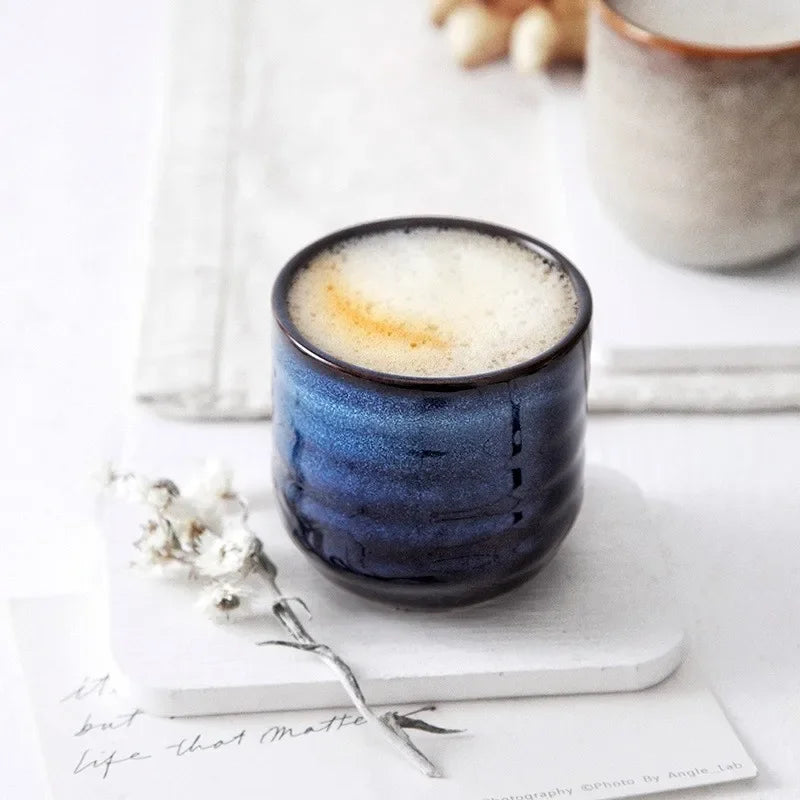 DecorBites™ Japanese Style Ceramic Tea Cup Porcelain Drinkware Mug - 1pc