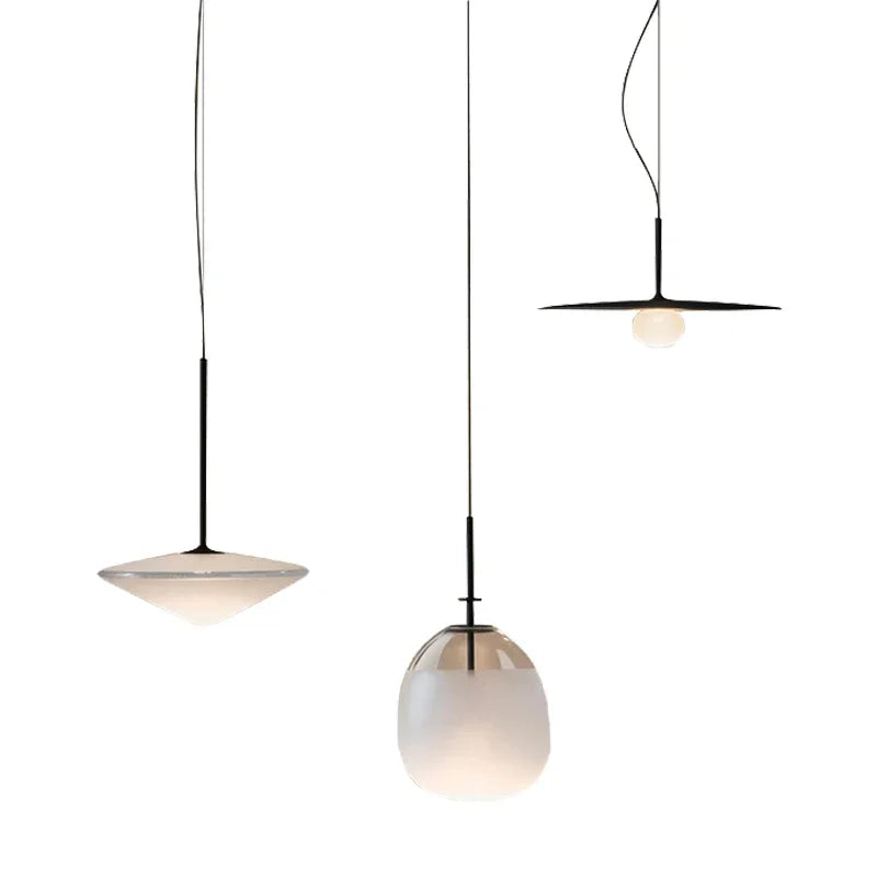 DecorBites™ Glass Saucer LED Chandelier for Living Room & Bedroom Lighting