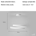 DecorBites™ Dimmable Metal Acrylic Pendant Chandelier Lighting Fixtures