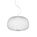 DecorBites™ Gold Cage LED Pendant Lamp Spokes Chandelier
