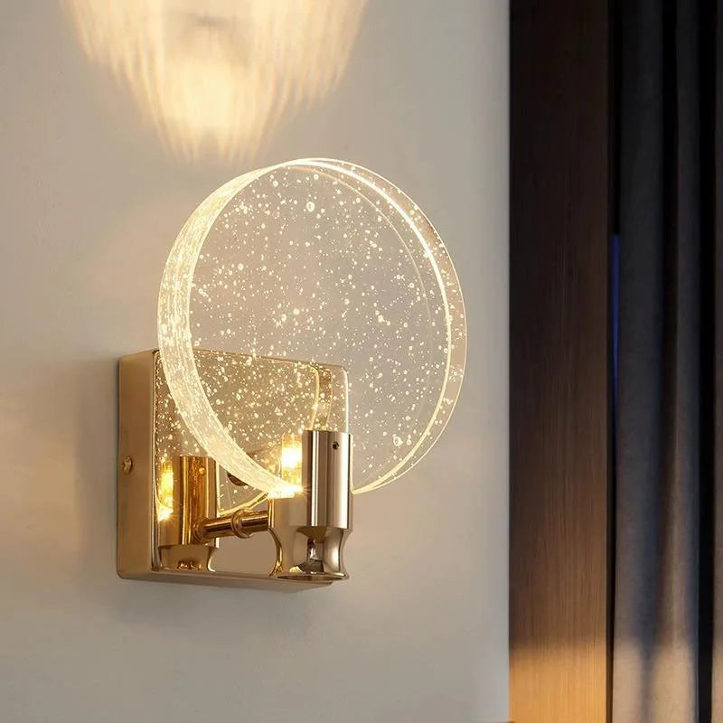 DecorBites™ Crystal Bubble Wall Lamp: Modern Luxury Lighting for Bedroom, Living Room, and Aisle