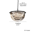 DecorBites™ Glass Crystal Pendant Lights for Kitchen Island Bar - Elegant Luxury LED Lamps
