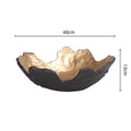 DecorBites™ Golden Resin Fruit Bowl Tray for Home Decor and Storage