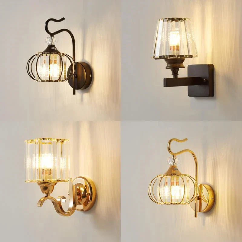 DecorBites™ Crystal LED Wall Lamp for Home Decor - Modern Sconce Light Fixture for Living Room & Bedroom
