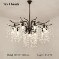 DecorBites™ Crystal Chandelier: Modern Minimalist Luxury LED Lighting for Living Room and Bedroom