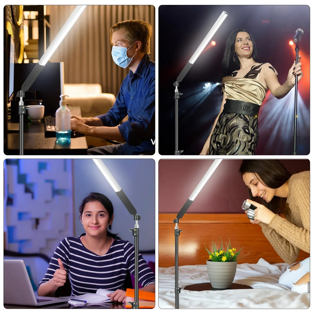 DecorBites™ LED Light Wand RGB Stick with Tripod Remote Control Handheld Lamp