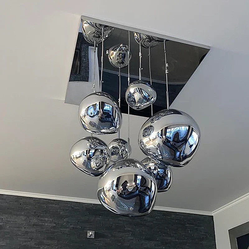 DecorBites™ Glass Lava Pendant Lights: Modern Nordic Loft LED Ceiling Hanging Lamp Fixture