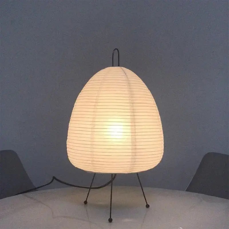 DecorBites™ Japanese Style Rice Paper Table Lamp for Living Room Bedroom, Study, Hotel