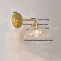 DecorBites™ Clear Glass LED Wall Light with Pull Chain Switch