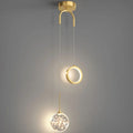 DecorBites™ Gold Ring LED Pendant Light for Ceiling Luxury Decor in Living Room
