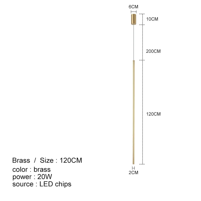 DecorBites™ LED Line Chandelier: Nordic Creative Lighting for Living Room & Bedroom