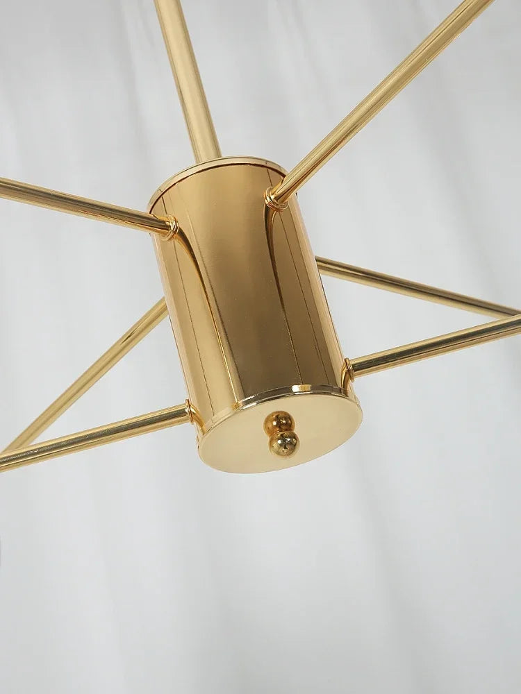 DecorBites™ Adjustable Ball Glass Lustre Chandelier for Living, Dining, Bedroom Lighting