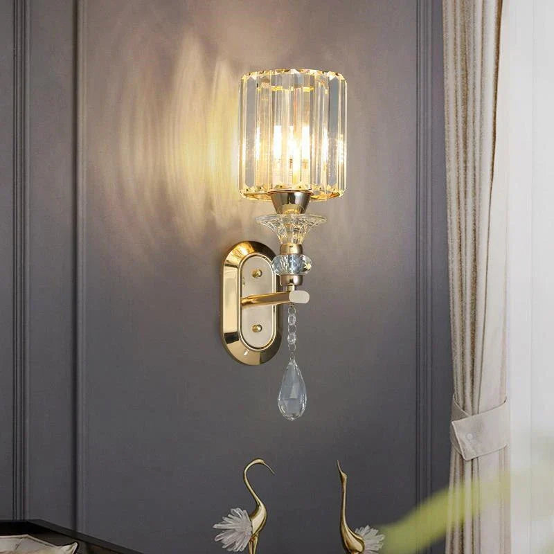 DecorBites™ Crystal LED Wall Lamp for Home Decor - Modern Sconce Light Fixture for Living Room & Bedroom
