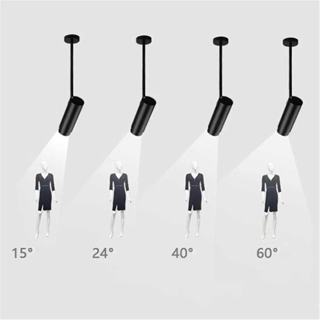 DecorBites™ Adjustable Beam Ceiling Spotlight for Store Office Bar Accent Lighting