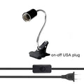 DecorBites™ Adjustable Gooseneck Clip Lamp Holder for Home Office Bedside
