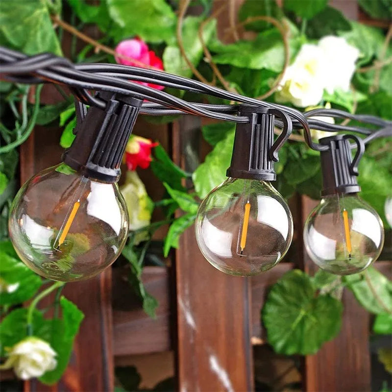 DecorBites™ G40 LED String Lights for Outdoor Festive Decor and Garden Lighting