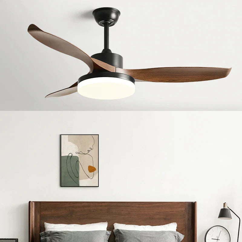 DecorBites™ 52" DC Ceiling Fan with 3 ABS Blades and 60W LED Light, Remote Control
