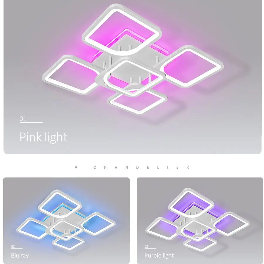 DecorBites™ LED Ceiling Chandelier with Dimmable Light for Home Decor