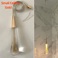 DecorBites™ Crystal Glass LED Pendant Lights - Tear Drop Design for Restaurant, Bar, Staircase