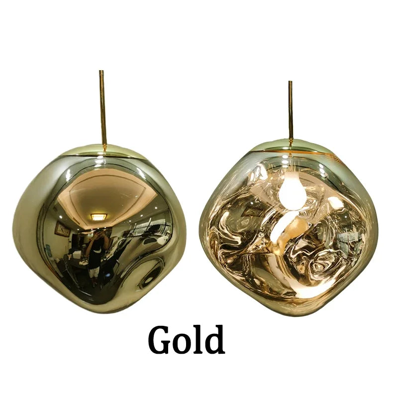 DecorBites™ Lava Glass LED Chandelier Pendant Light Modern Indoor Hanging Lamp for Home Decor