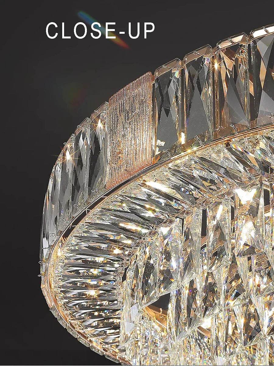 DecorBites™ Crystal Ceiling Chandelier for Home Decoration in Living Room & Bedroom