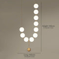 DecorBites™ Golden Necklace Chandelier Luxury Ceiling Light for Staircase and Dining Room