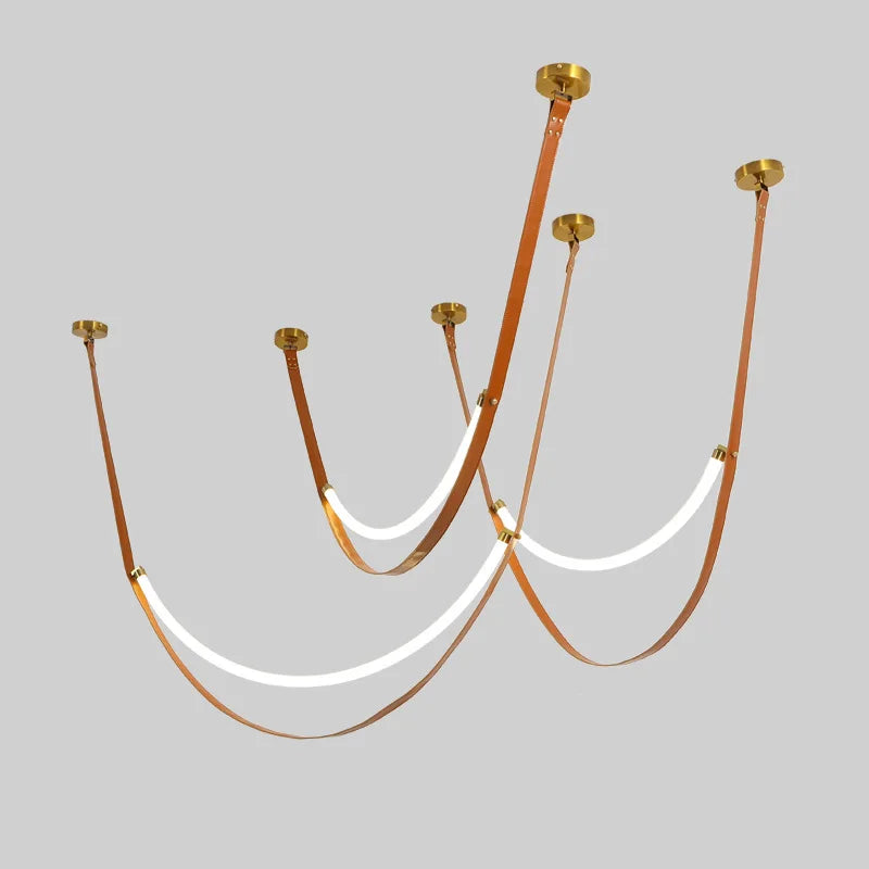 DecorBites™ Designer LED Tube Suspension Chandelier for Living Room and Bar
