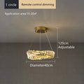 DecorBites™ Crystal LED Chandelier for Home Dining Room Kitchen Gold Lustres