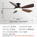 DecorBites™ 56" Modern Ceiling Fan with Remote Control for Bedroom and Restaurant